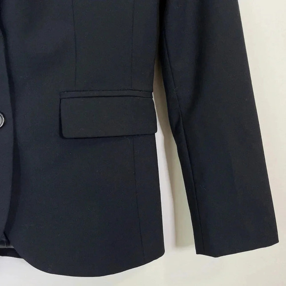 BANANA REPUBLIC | WOOL  BLEND BLACK BLAZER - Picture 6 of 15